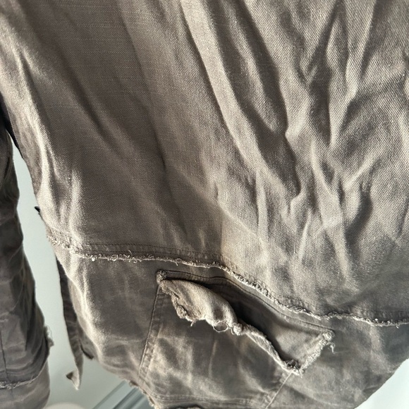 Free People Size Medium Linen Jacket - Picture 5 of 16
